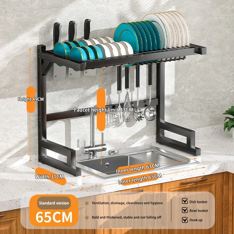 Roll-Up Over-the-Sink Drying Rack