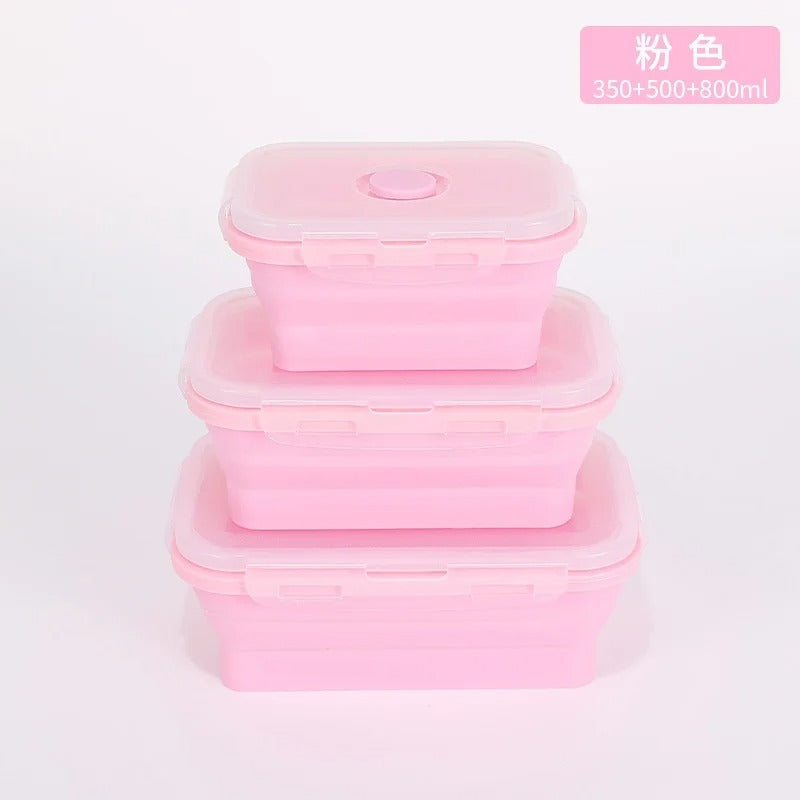 Collapsible Silicone Food Storage Set