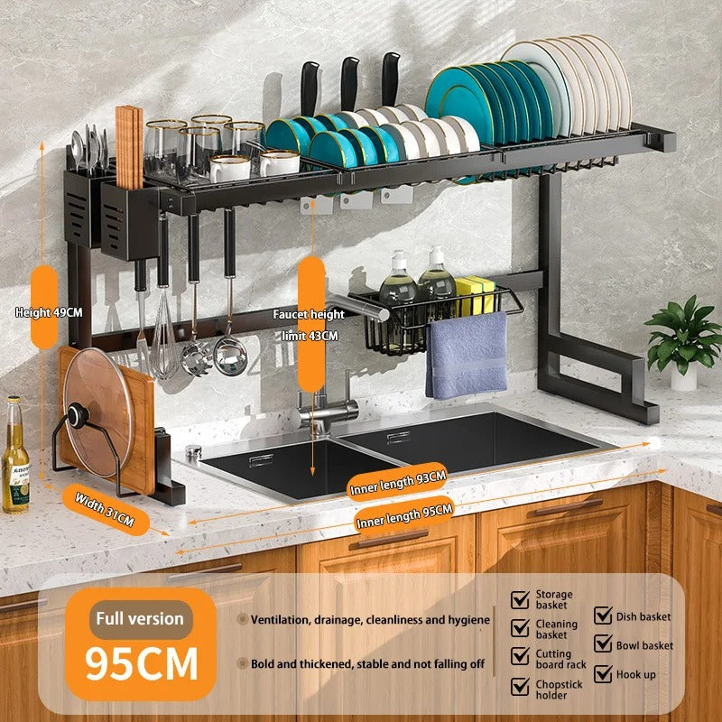 Roll-Up Over-the-Sink Drying Rack