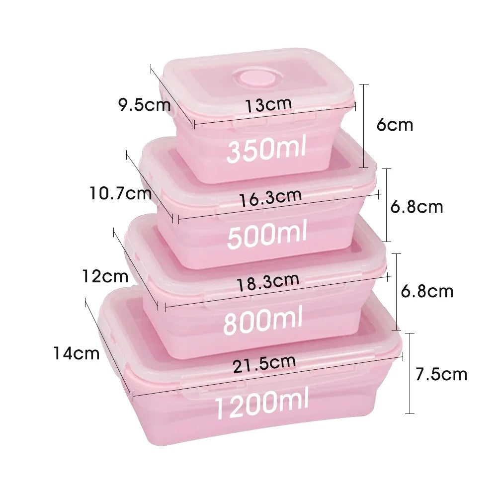 Collapsible Silicone Food Storage Set