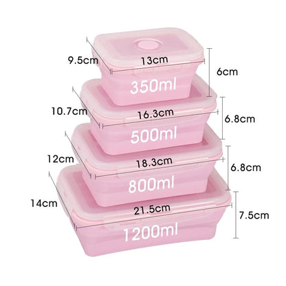 Collapsible Silicone Food Storage Set