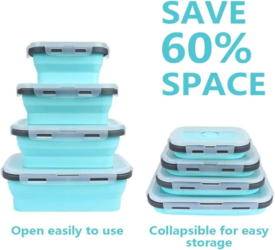 Collapsible Silicone Food Storage Set