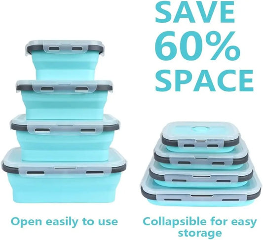 Collapsible Silicone Food Storage Set