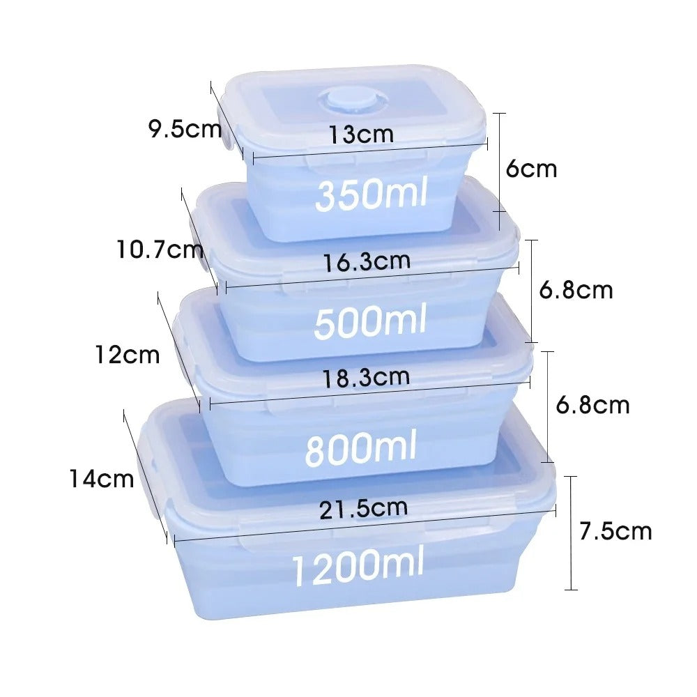 Collapsible Silicone Food Storage Set