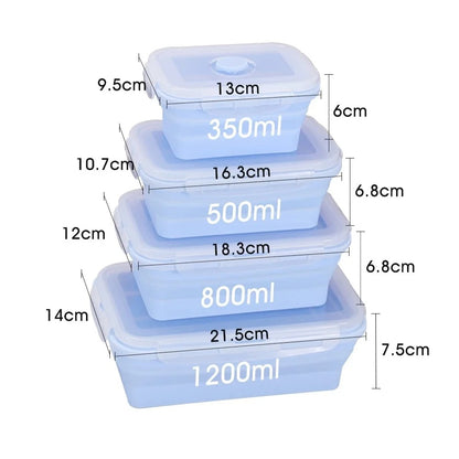 Collapsible Silicone Food Storage Set