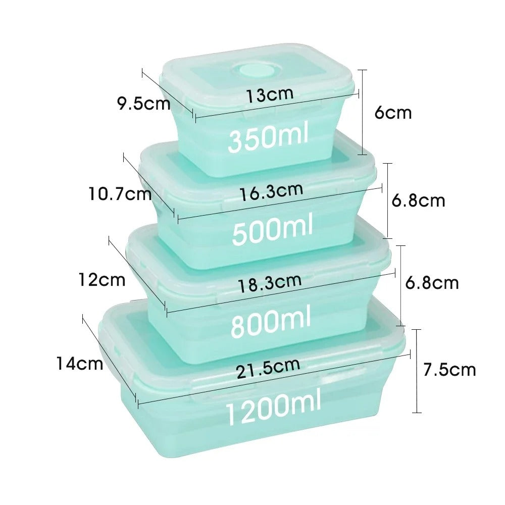 Collapsible Silicone Food Storage Set