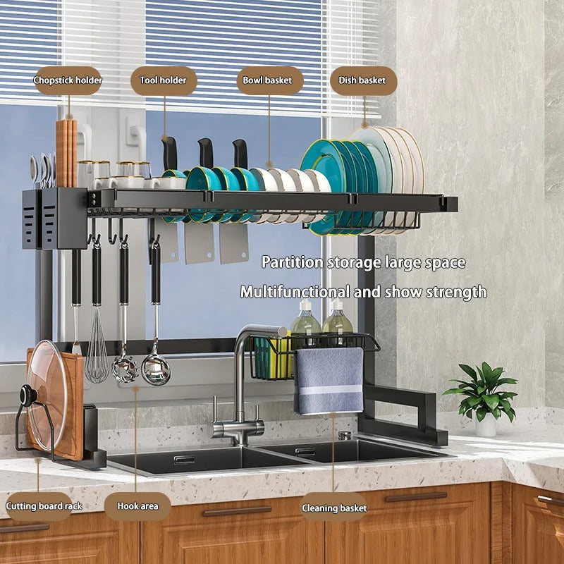 Roll-Up Over-the-Sink Drying Rack