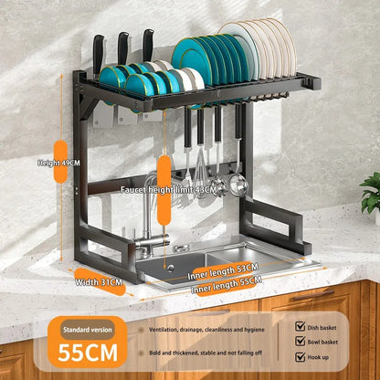 Roll-Up Over-the-Sink Drying Rack