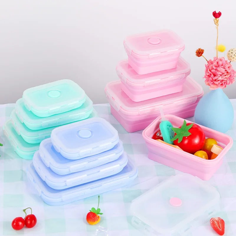 Collapsible Silicone Food Storage Set