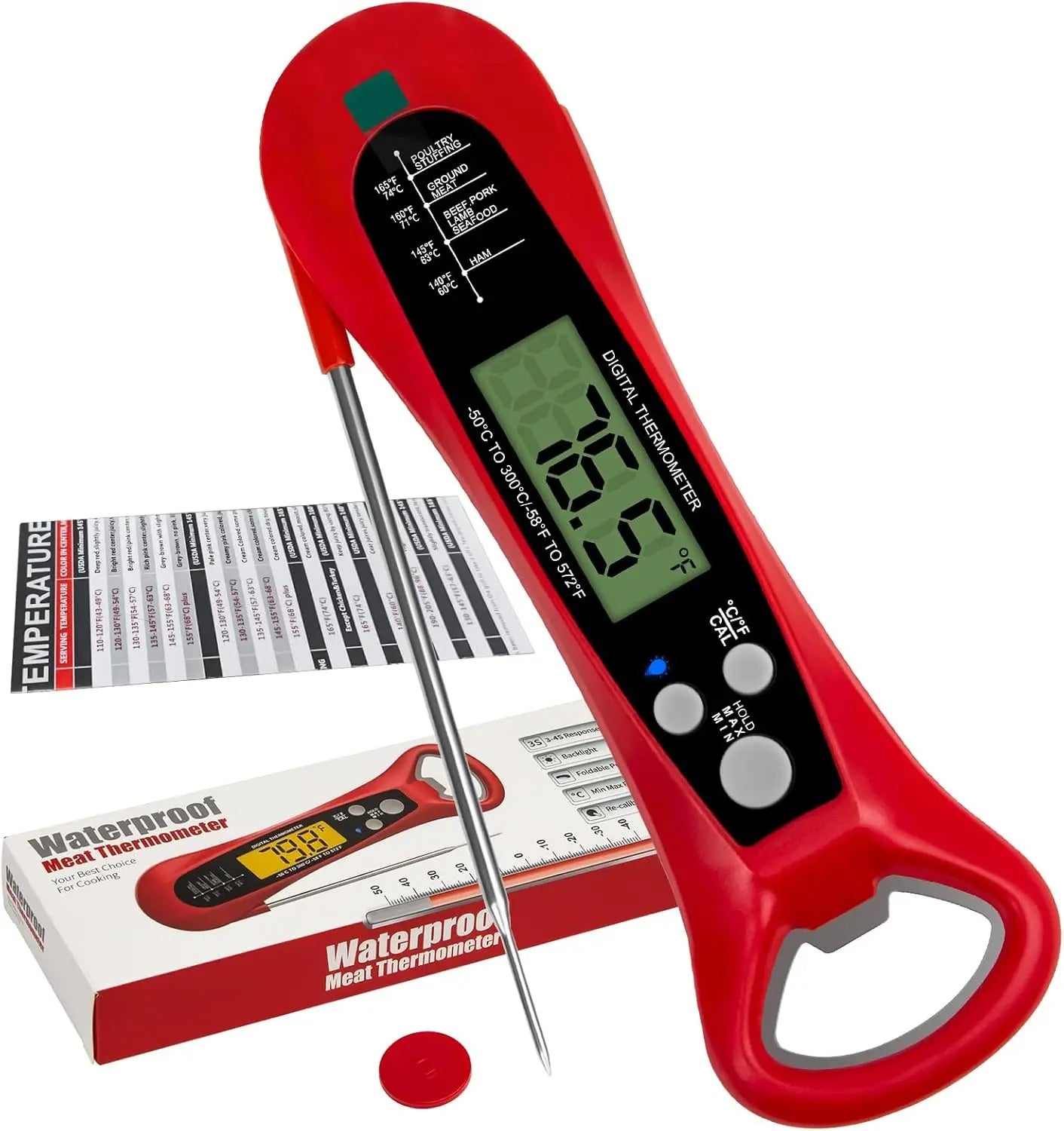 Instant-Read Digital Kitchen Thermometer