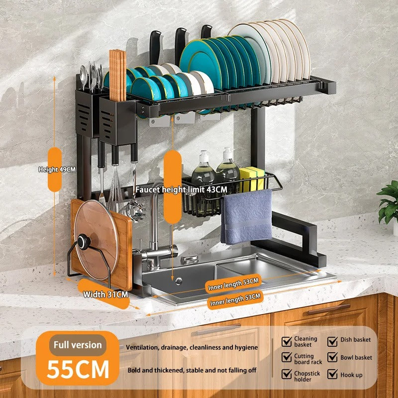 Roll-Up Over-the-Sink Drying Rack